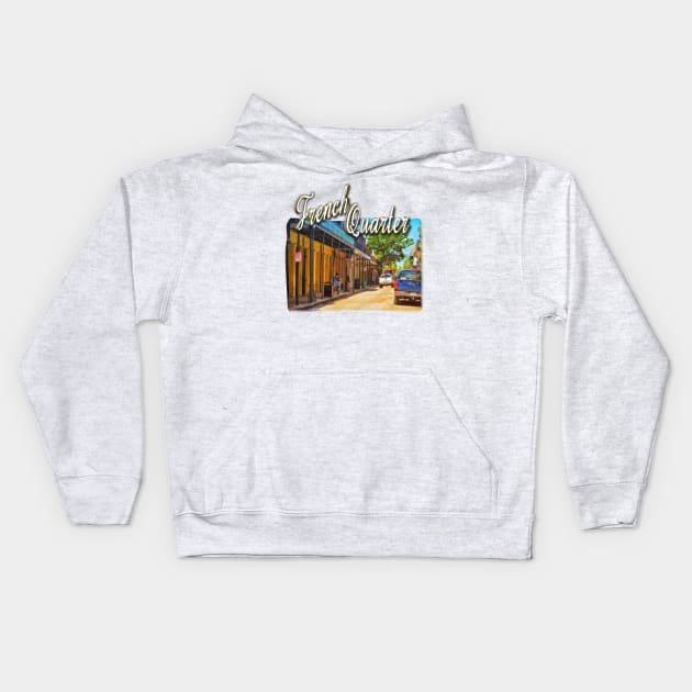 Sun Soaked New Orleans Kids Hoodie by RoxanneG